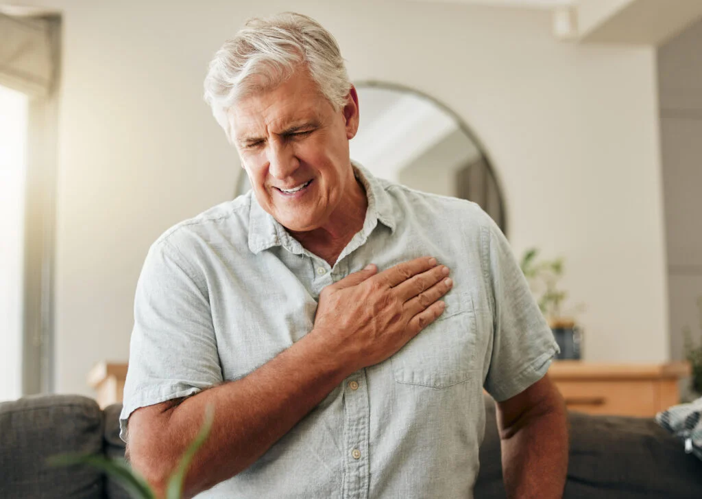 Photo d’un homme avec une maladie cardiovasculaire